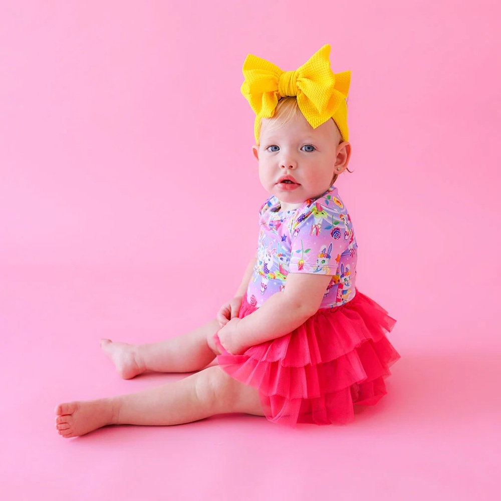 LISA FRANK BALLERINA BUNNIES TULLE SKIRT BODYSUIT DRESS 3-6 month